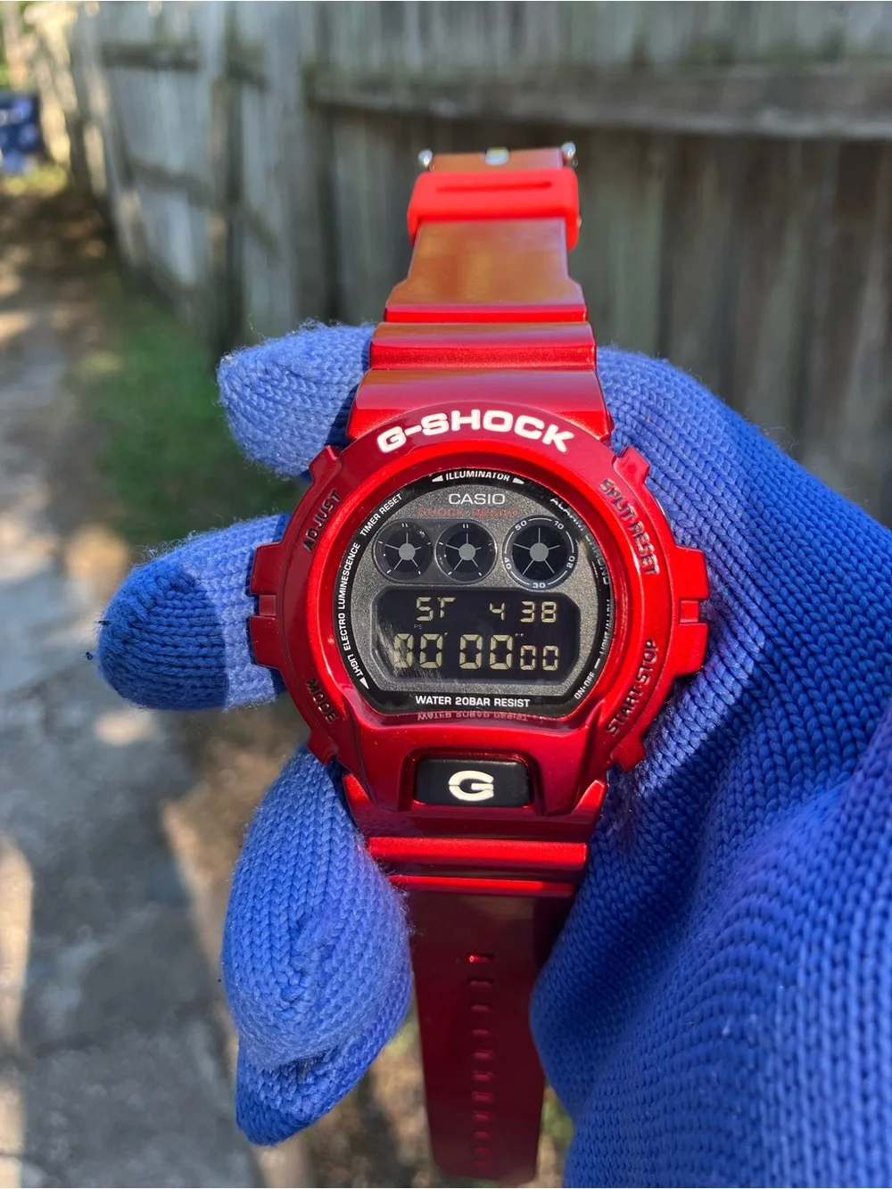 Custom G Shock Red Metallic Style Colorway